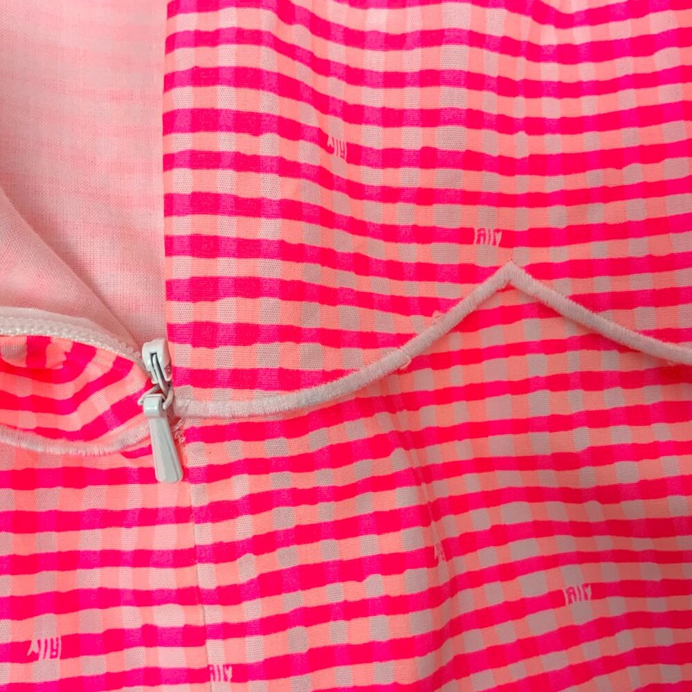 Lilly Pulitzer Thyme Scallop Peplum Gingham Skirt Fiesta Pretty Pink Size 2 - Picture 13 of 16